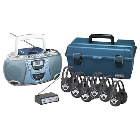 Hamiltonbuhl Hamilton Electronics LCP-CD385-906 Val-U-Pack Wireless CD Listening Center  6 station LCP/CD385/906